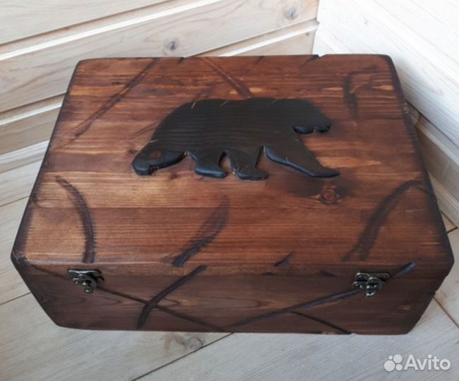 Ящик деревянный подарочный