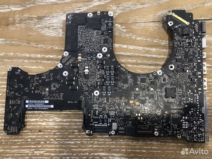 820-2915-B, Донорская плата Macbook A1286 15