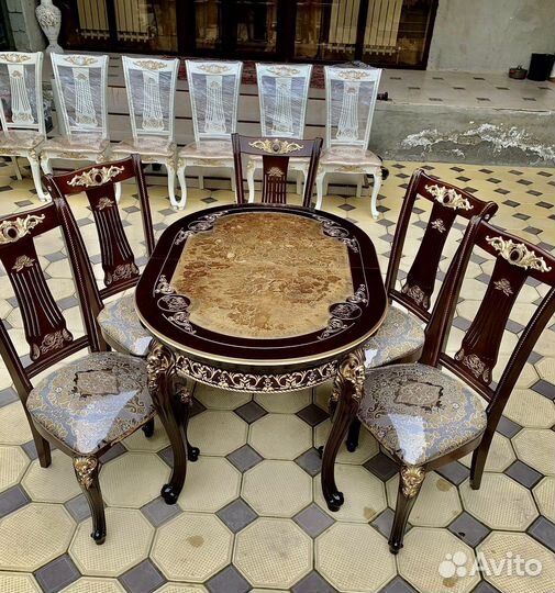 Столы и Стулья из Массива Дерева Новое v33