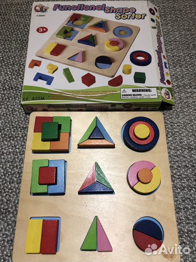 Детская игра Сортер деревянная