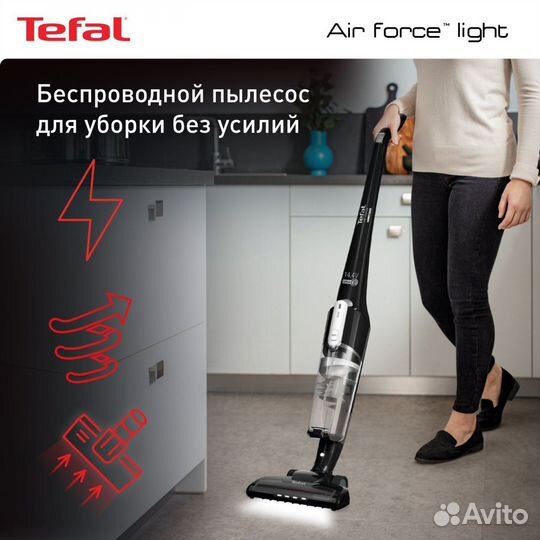 Пылесос беспроводной Tefal Air Force Light, черный