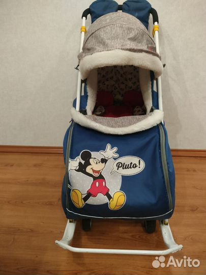 Детские санки коляска nika