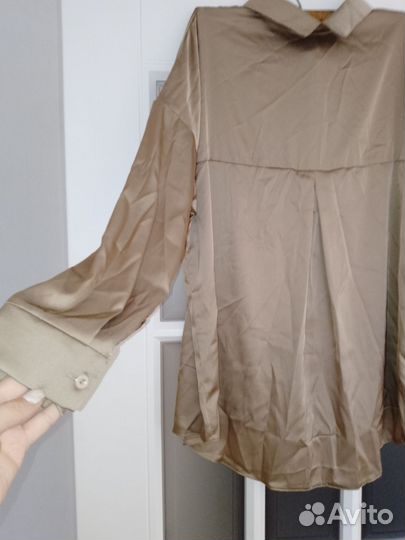 Атласная блуза