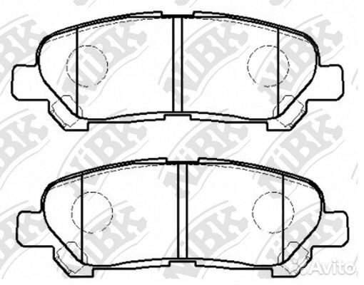 Колодки тормозные дисковые зад PN1848 NiBK