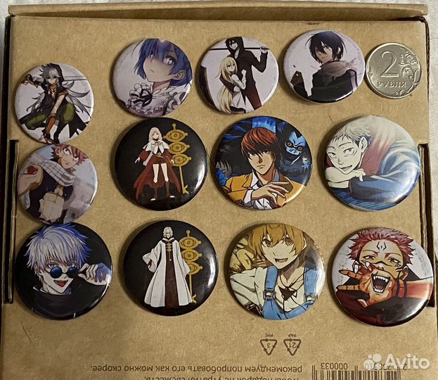 Аниме значки