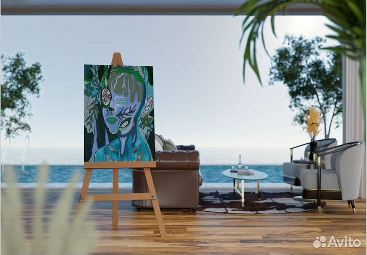 Картина акрилом на холсте