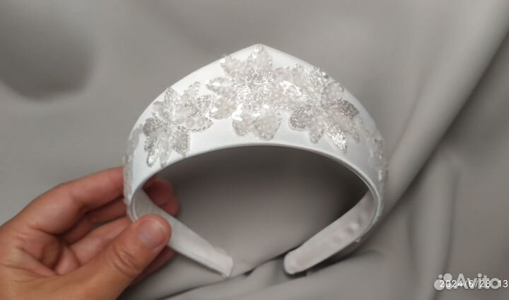 Кокошник ободок свадебный