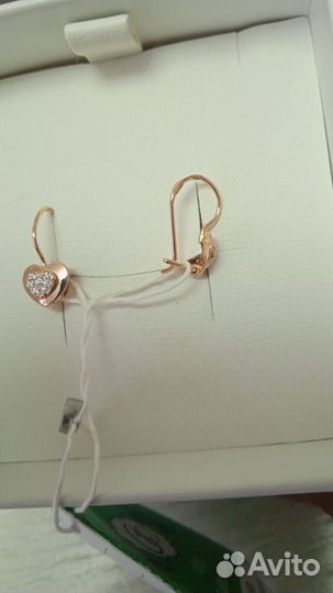 Золотые серьги детские