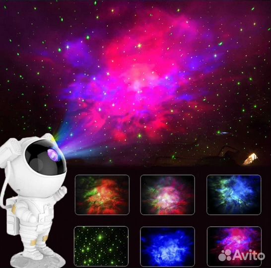 Проектор звездного неба, ночник Космонавт