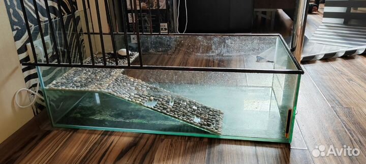 Аквариум для черепахи 105х53х30см