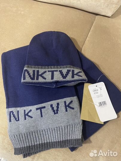 Комплект шапочка и шарф(осень, весна мальчик)