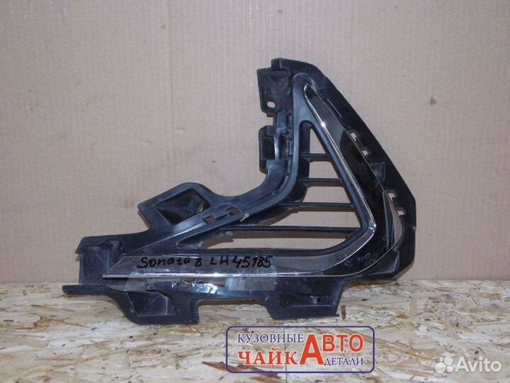 Решетка бампера передняя левая Hyundai Sonata 8 DN