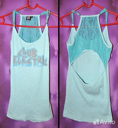 Клубный топик с кружевом CoolCat