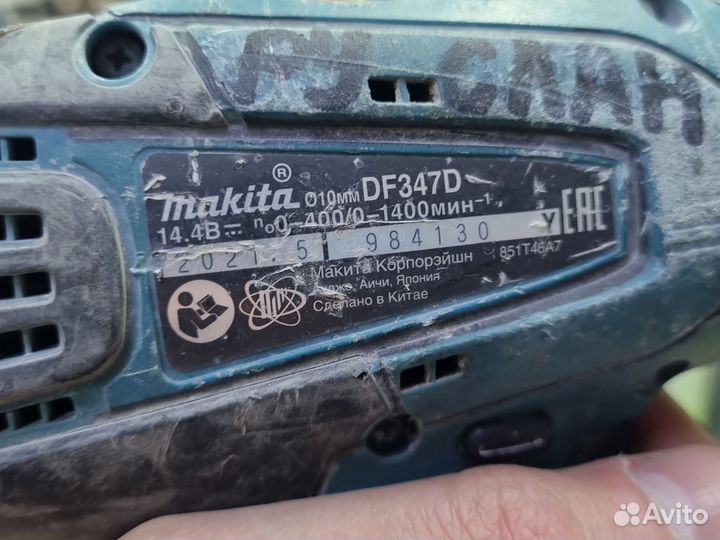 Шуруповерт makita df347d 14.4v Tmn01