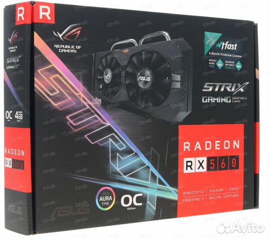 Asus AMD RX560 ROG Strix (ROG-strix-RX560-4G-V2-GA купить в Санкт ...