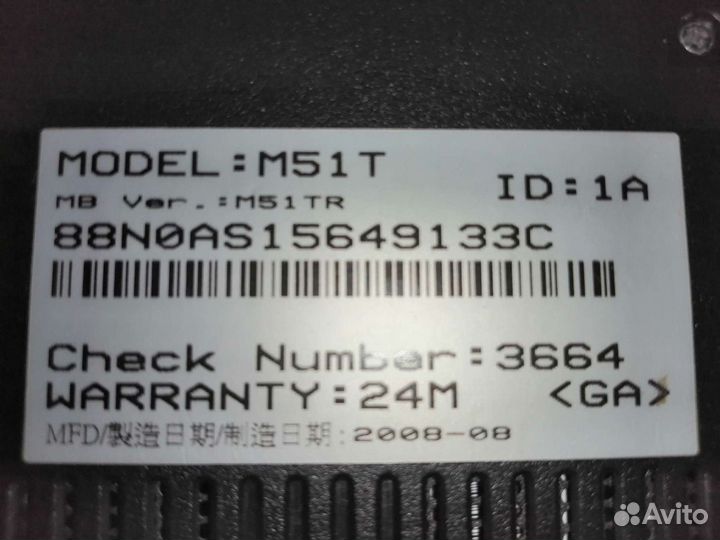 Ноутбук Asus M51T