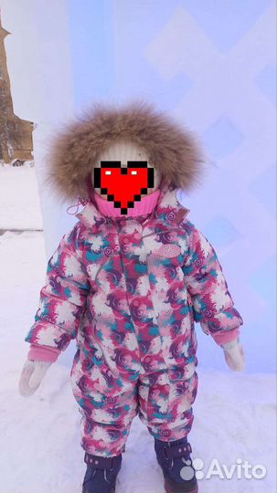 Зимний комбинезон 86 для девочки