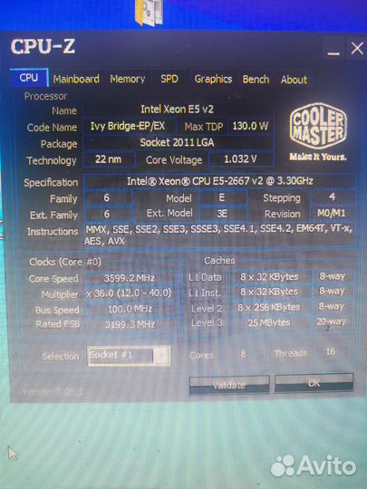 Сборка на xeon e5-2667 v2