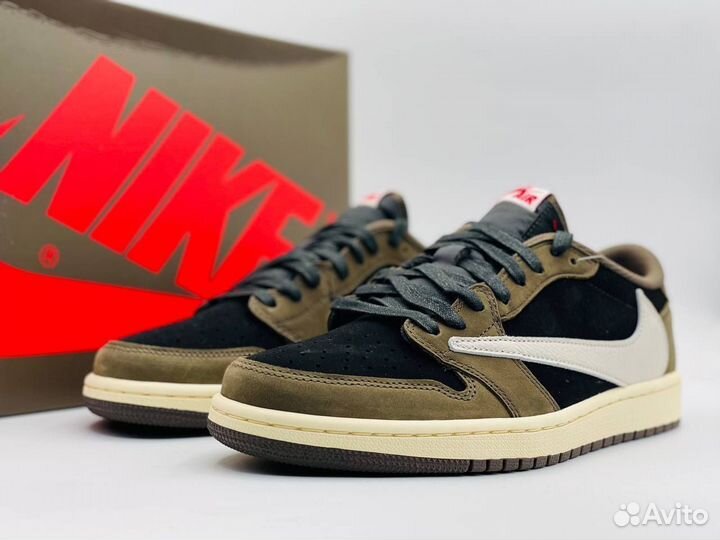 Кроссовки Nike air jordan 1 travis scott