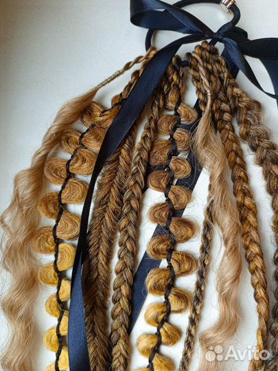 Косы на резинке