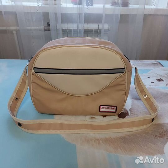 Сумка из эко-кожи на коляску или санки