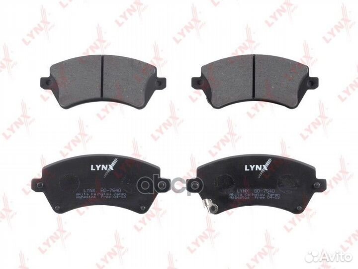 Колодки тормозные дисковые перед BD7540 LYN