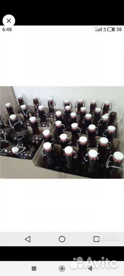 Бутылка с бугельной пробкой