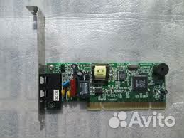 Бесконтроллерная модемная плата факс-модем PCI