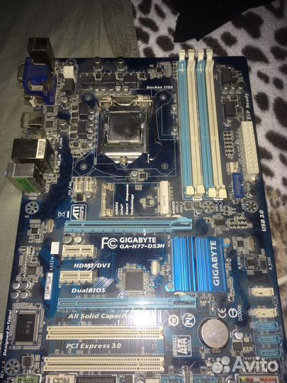 Материнская плата gigabyte ga-h77-ds3h и i5 2500