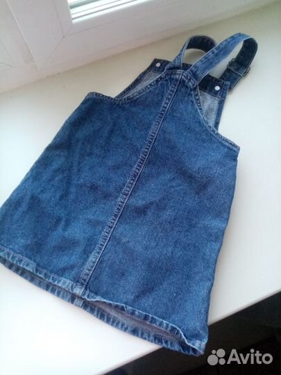 Джинсовый сарафан для девочки