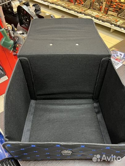 Кофр (органайзер) в багажник, размер S, Черный-син