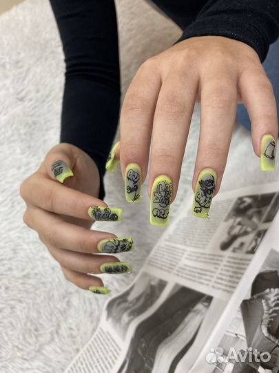 Покрытие гель-лак/наращивание ногтей