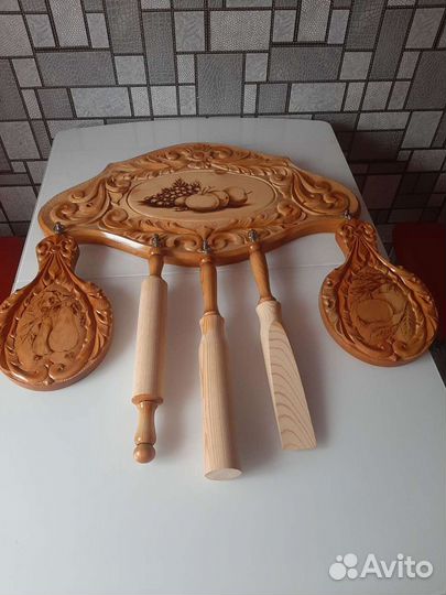 Набор кухонный резной