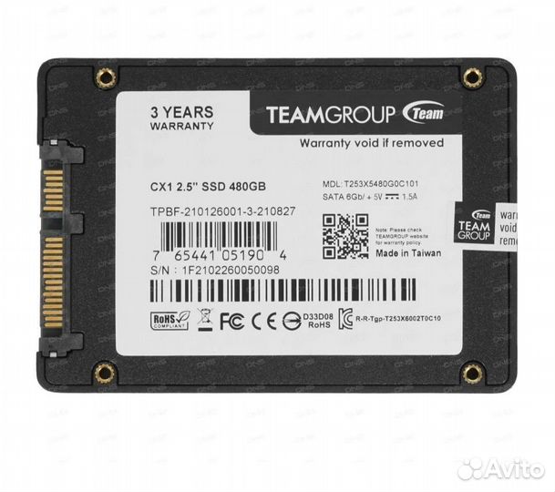 Ssd team group 480gb