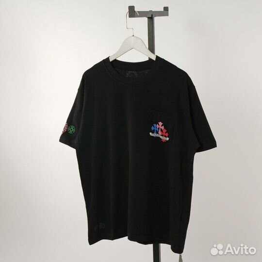 Chrome hearts футболка черная