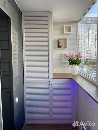 Обшивка балконов и лоджий, остекление, утепление