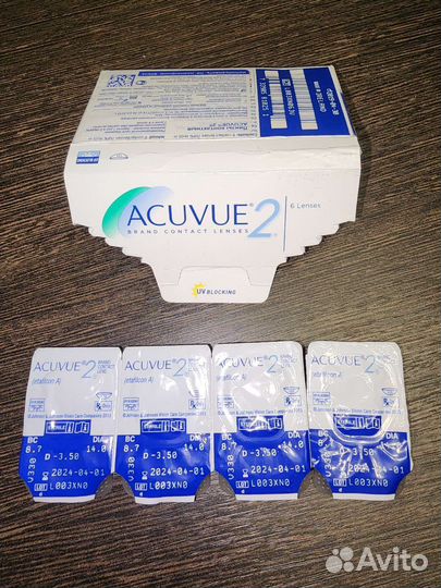 Линзы контактные acuvue