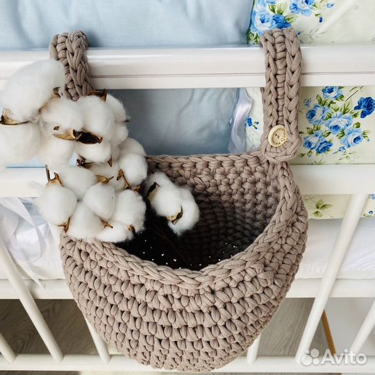 Корзинка вязаная