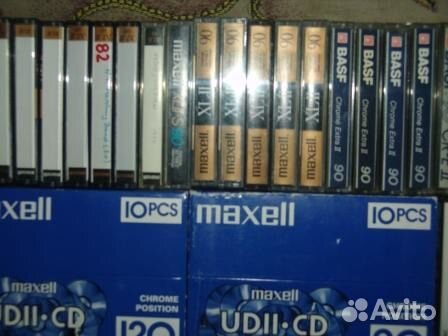 Кассеты Maxell, Sony, TDK, Denon и другие