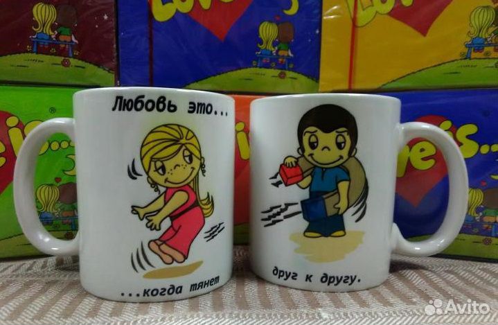 Набор из двух кружек Love is Магнит притяжения