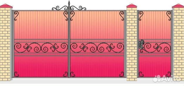 Ворота с калиткой