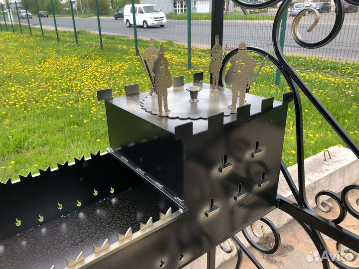 Мангал с навесом, без навеса, складной, дачный