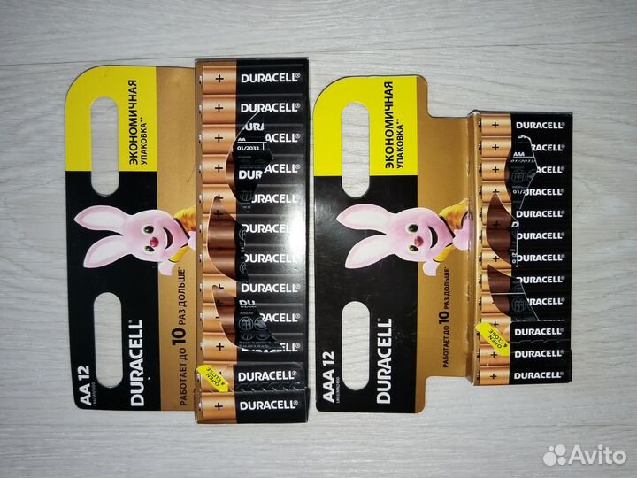 Батарейки 12 шт. Новые ааа и аа палец, мизинец