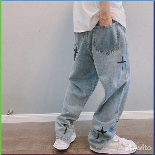 Штаны карго Y2K с крестами (Art товара: 62230)