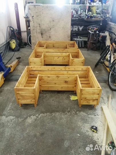 Деревянные кашпо ящик для цветов