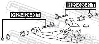 Болт с эксцентриком (ремкомплект) 0129028KIT Fe