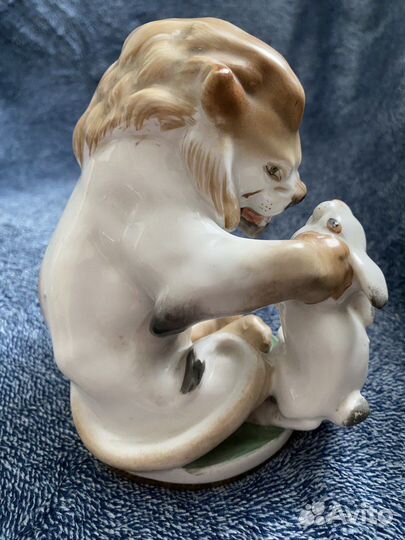 Советская статуэтка «Заяц во хмелю» лфз