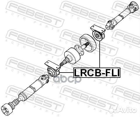 Подшипник подвесной карданного вала land rover