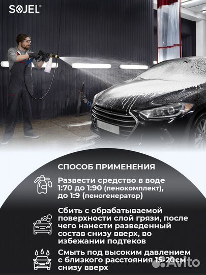 Автошампунь для бесконтактной мойки SJ-300