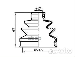 Пыльник привода (TA); tacb1058
